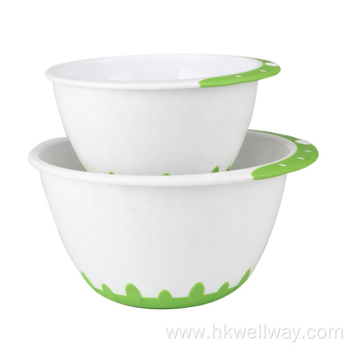 Plastic mixing bowl set With Handle And Base